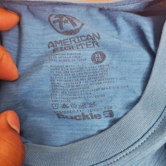 American Fighter Mens Size XL Extra Large T Shirt Blue Short Sleeve UFC MMA - Picture 6 of 12